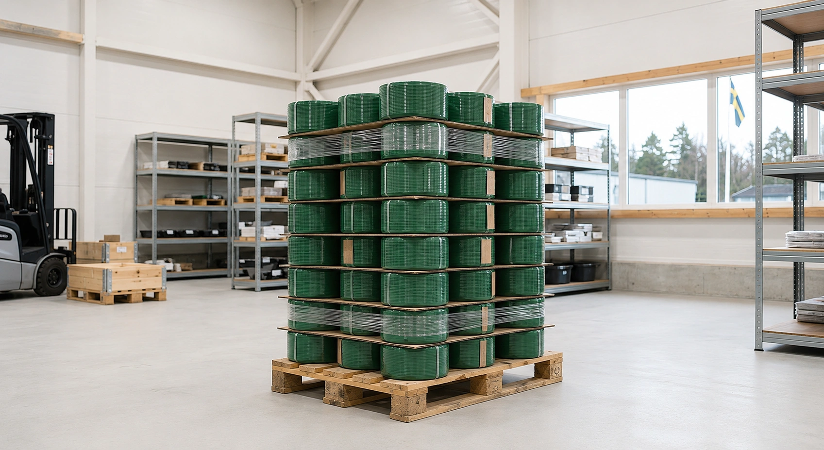 PET Strapping Band Exporter Sweden — Greenstrix Industrial Packaging